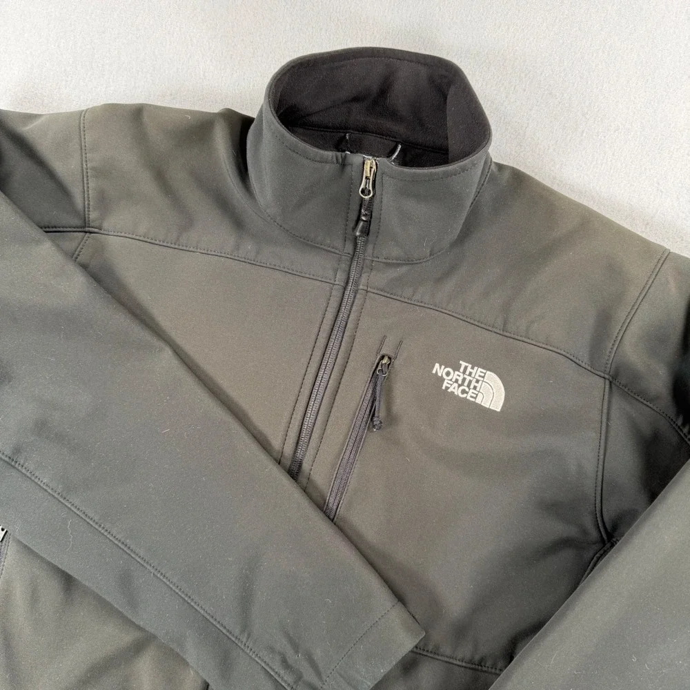 Y2K The North Face Mens Apex Bionic Softshell Jacket Black Zip Windproof